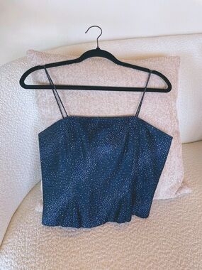 Women's Faviana Vintage Navy Sparkle Cami Top